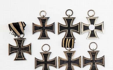 German Reich. Collection of seven Iron Crosses 2nd...