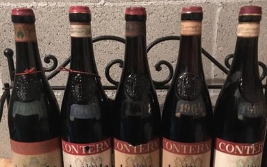 Giacomo Conterno, Barolo 1958, 1961, 1964 & 1968- Piedmont - 5 Bottles (0.75L)
