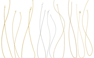Gold Necklaces Metal: 18k and 14k white and yellow...