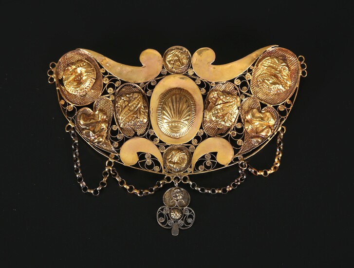 Gold breastplate, ca. 1900.