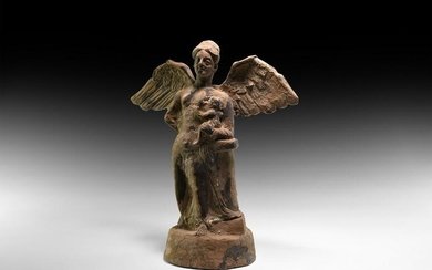 Greek Winged Tanagra Figure