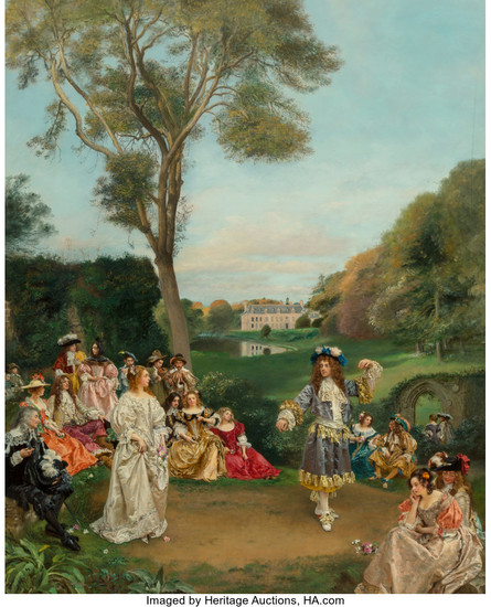 Gustave Jean Jacquet (1846-1909), La danse, Château de Kerduel, Comte de Champagny