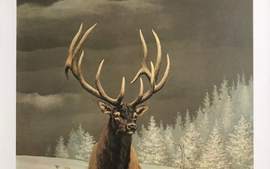 Guy Coheleach "Wapiti Stag" Signed Lithograph LE