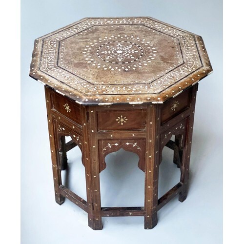 HOSHIARPUR OCCASIONAL TABLE, 55cm x 45cm H, 19th century Nor...