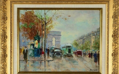 HST Vue des Champs Elysées sous la pluie...