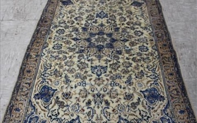 Handmade Persian silk and wool rug, 3 ft. 9 in. x 6 ft. 2 in.