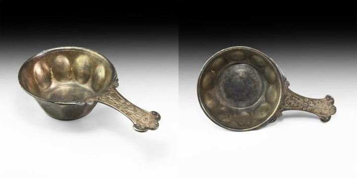 Hellenistic Silver Patera with Swan-Heads