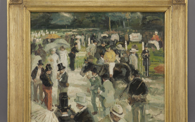 Henri Dumont "Untitled (Afternoon at the track)"