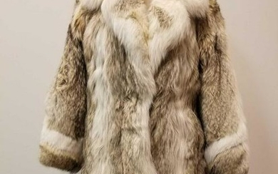 Hindsdale Furrier Coyote Fur Coat