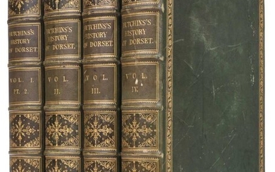 Hutchins (John). The History and Antiquities of the County of Dorset, 4 volumes, 1861-70