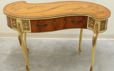 INLAID CURVED DESK