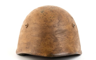 ITALY, Kingdom M.33 helmet with yellow camouflage