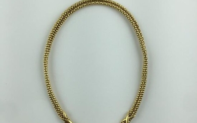 Italian necklace in 18 K yellow gold.