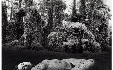Jerry Uelsmann (1934-2022), Untitled (Nude in Forest) (1983)