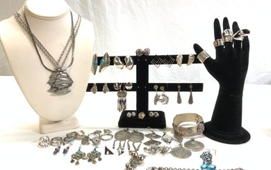 Jewelry Lot, Sterling Silver, Mexico, More