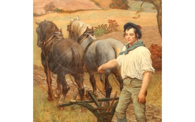 John Evan Hodgson RA (British 1831-1895), Gilt framed oil on...