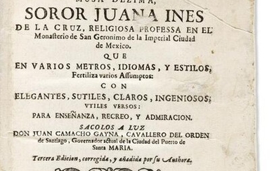 Juana InÃ©s de la Cruz (1648-1695) PoÃ«mas de la Unica