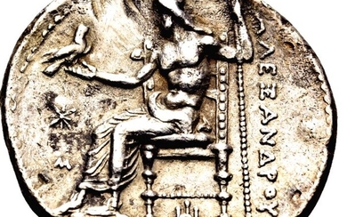 Kings of Macedonia. Alexander III (336-323 BC). AR Tetradrachm,struck under Stamenes or Archon, Babylon, 324-323 BC