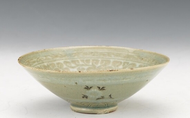 Korean Inlaid Celadon Bowl, 20th Century