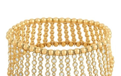 LB Exclusive 18K Yellow Gold 10.00 ct Diamond Bracelet