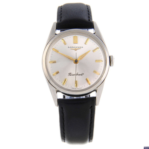 LONGINES - a gentleman's stainless steel Silver Arrow wrist watch.