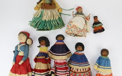 LOT OF MISC. ETHNIC/NATIVE AMERICAN DOLL(S).