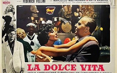 La Dolce Vita Federico Fellini Anita Ekberg Marcello Mastroianni ( La Danse )