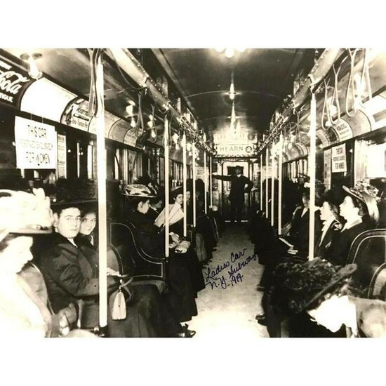 Ladies Car New York Subway 1919 Photo Print