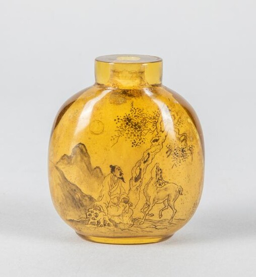 Large Chinese Inside painted Snuff Bottle