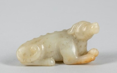 Large Chinese Jade Carving of Dog
