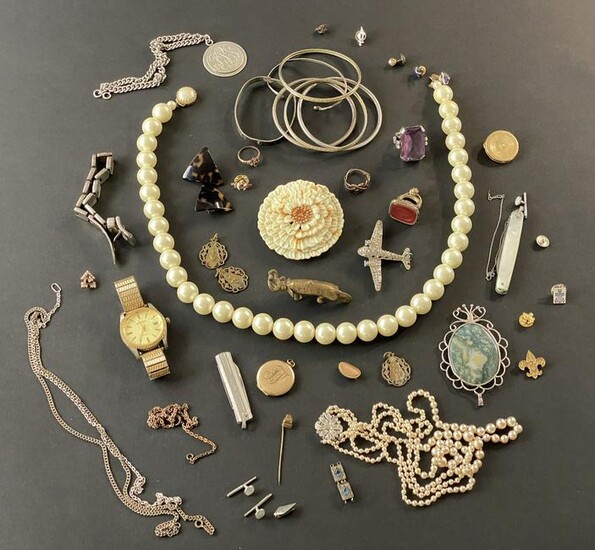 Large Collection of Costume Jewelry, Watch, and Other