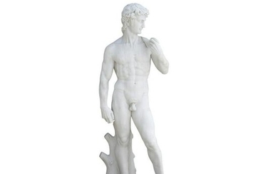 Large Italian Carrara Marble Statue After