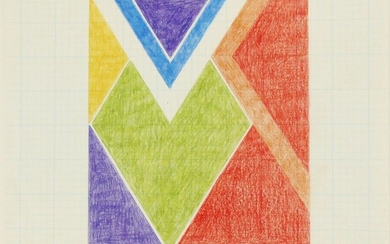 Larry Zox (1937-2006) Colored Pencil Drawing