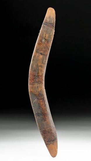 Late 19th C. Australian Wooden Boomerang