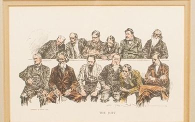 Late 19th Century Harper Brothers Etching The Jury