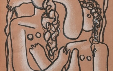 Les deux femmes, (1939), Fernand Léger (Argentan 1881 - Gif sur Yvette 1955)