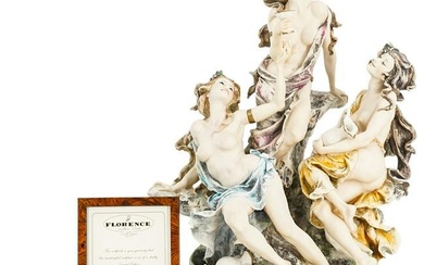 Limited Edition G. Armani "Golden Nectar" Capodimonte Porcelain Sculpture
