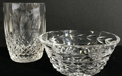 Lot 2 Waterford Cut Crystal Tabletop Accessories