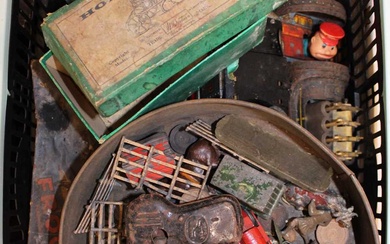 Lot details A box of various tinplate models, to include...