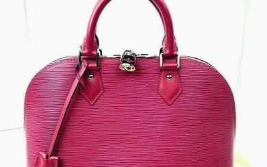 Louis Vuitton ALMA PM Hot Pink Epi Leather Hand Bag