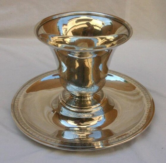 MAGNIFICENT 2 PIECE TIFFANY & CO STERLING CENTER PIECE