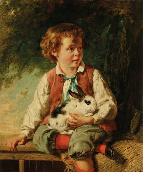 MARGARET SARAH CARPENTER (BRITISH, 1793-1872), Master Putnam with a Rabbit