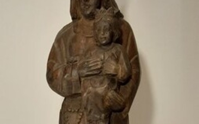Madonna and child (1) - Gothic - Wood - Late 18th century