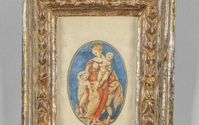 "Madonna con Bambino e San Giovanni" miniatura su