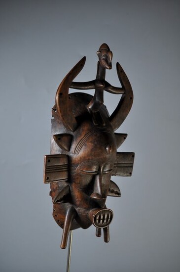 Mask - Wood - Kwepelye - Senufo - Ivory Coast - 28 cm