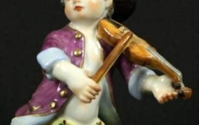 Meissen Figure Of Violin Player