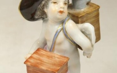 Meissen Porcelain Cupid in Disguise Figurine