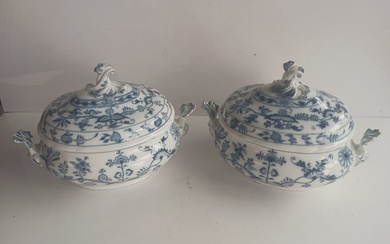 Meissen - Tureen (2) - cipolla - Porcelain