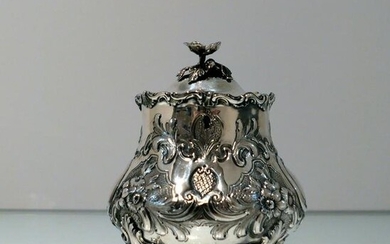 Mid 19th Century Antique Victorian Sterling Silver Tea