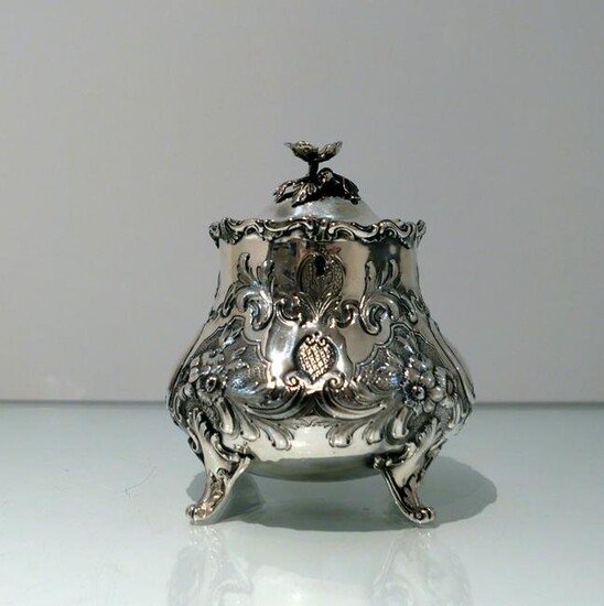 Mid 19th Century Antique Victorian Sterling Silver Tea